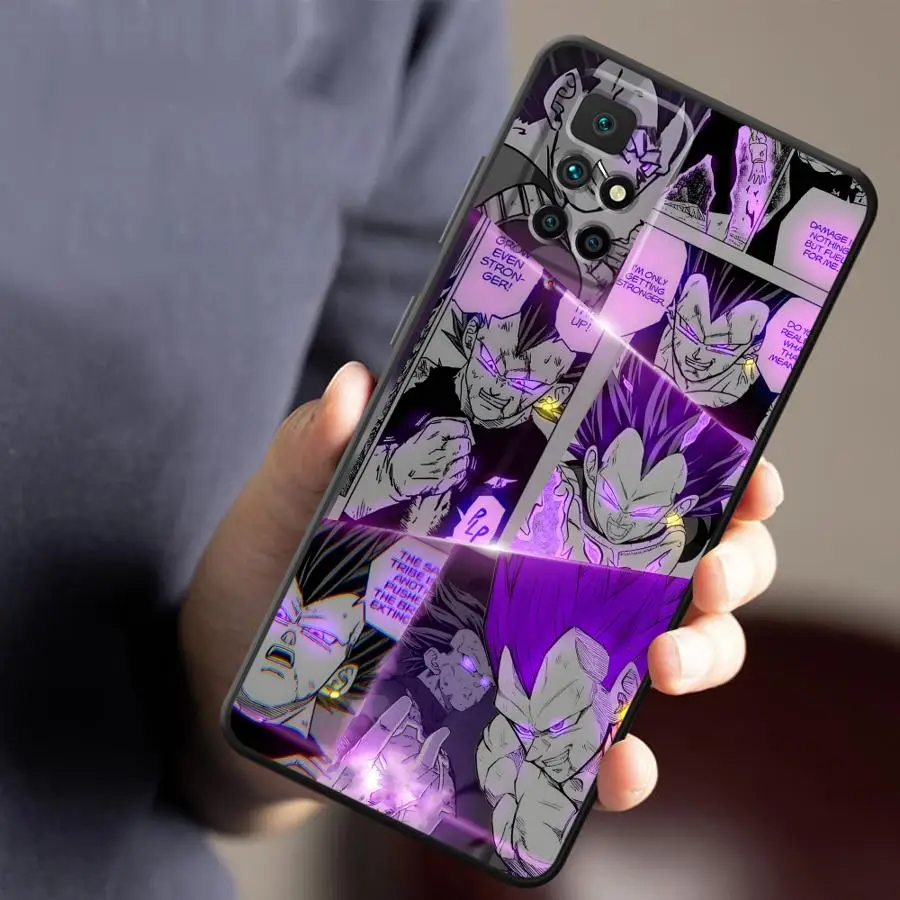 Black Soft Phone Cover Case for Xiaomi Redmi A4 A1 A2 Plus 10 A5 9 14C 12C A3 13C K40 K80 Pro Dragon Ball Super Saiyan God