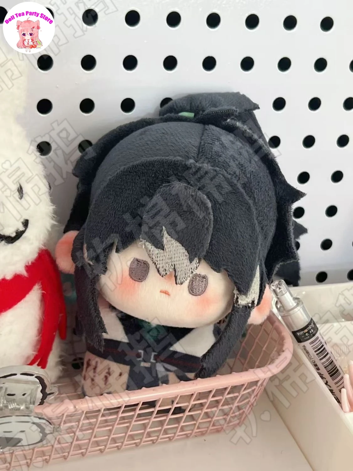 QIUYUAN Wuthering Waves Attributes Cotton Doll 10CM Anime Plush Printing Body Charm Pendant Keychain Toys Plushie Present