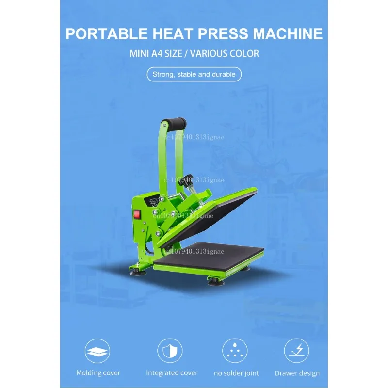 A4 Clamshell Manual Pull-Out Heat Press Machine for T-Shirts, Fabrics & HTV Transfers - view 6