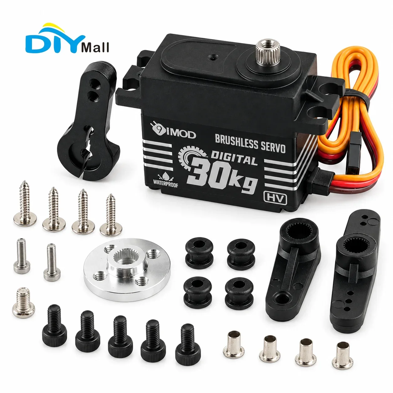 9imod BLS-HV30KG 30kg High Torque Brushless Digital Servo Waterproof Metal Gear Aluminum Case for 1/8 1/10 1/12 RC Crawler Truck