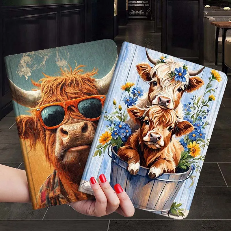 

Color Cool Cattle For Xiaoxin Lenovo Tab P12 Extreme Legion Y900 Idea Pro GT 12.1 2025 Foldable Tablet Case Gift