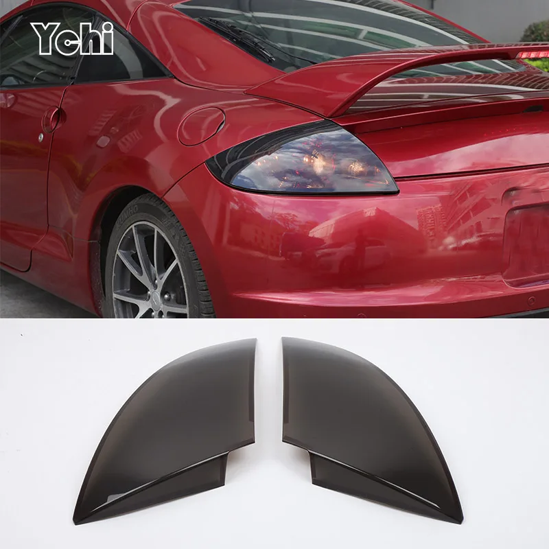 ABS Black For Mitsubishi Eclipse 2006-2011 Car Tail Light Reversing Rear Lamp Shade Brake Indicator Cover Decoration Accessories