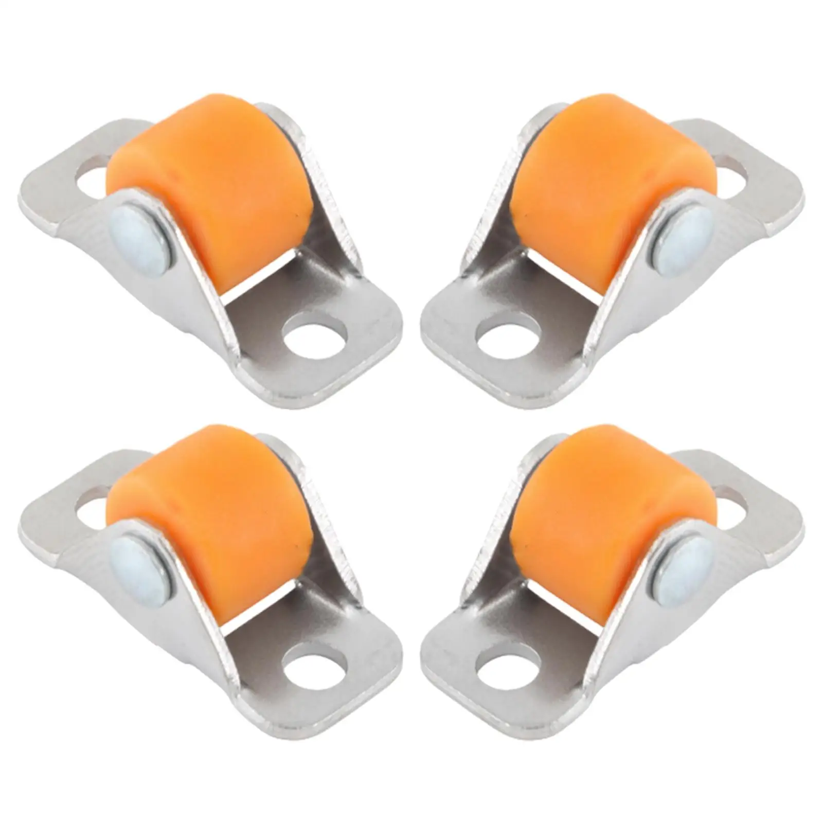 4Pcs Fixed Castor Wheels Furniture Rubber Castors Multipurpose Sliding Door Pulley for Table Workbench Chair Cabinet Shelves