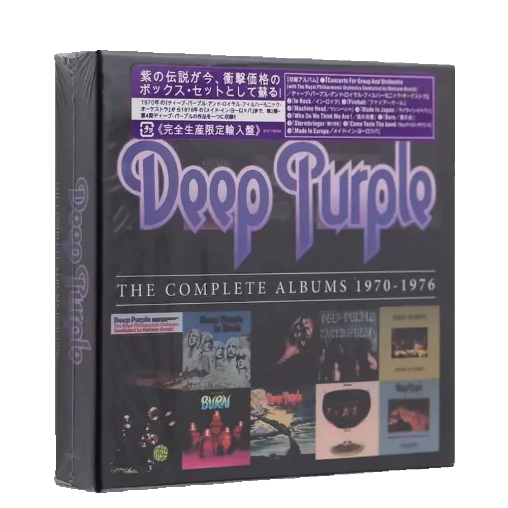 Brytyjski Zespół Rockowy Deep Purple Pełny Album 1970-1976 10CD Heavy Metal i Nowoczesny Hard Rock Pionierski Zespół Muzyka CD — 2