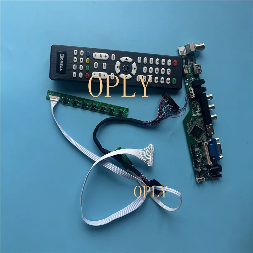TV Controller board 1366X7668 14" HDMI-compatible kit for N140B6 N140B6-L02  RF USB AV VGA Audio LED Screen DIY monitor Display