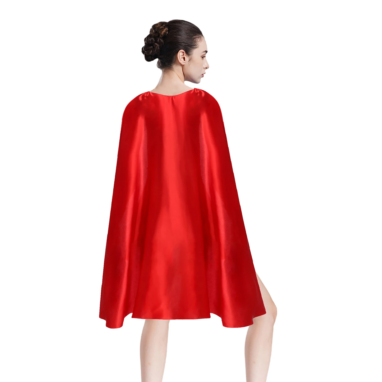 ผู้หญิงโรมัน Gladiator เครื่องแต่งกายปาร์ตี้ฮาโลวีนคอสเพลย์ชุดแขนกุดชุดซาติน Cape และ Cuffs ธีมแฟนซีแต่งตัว