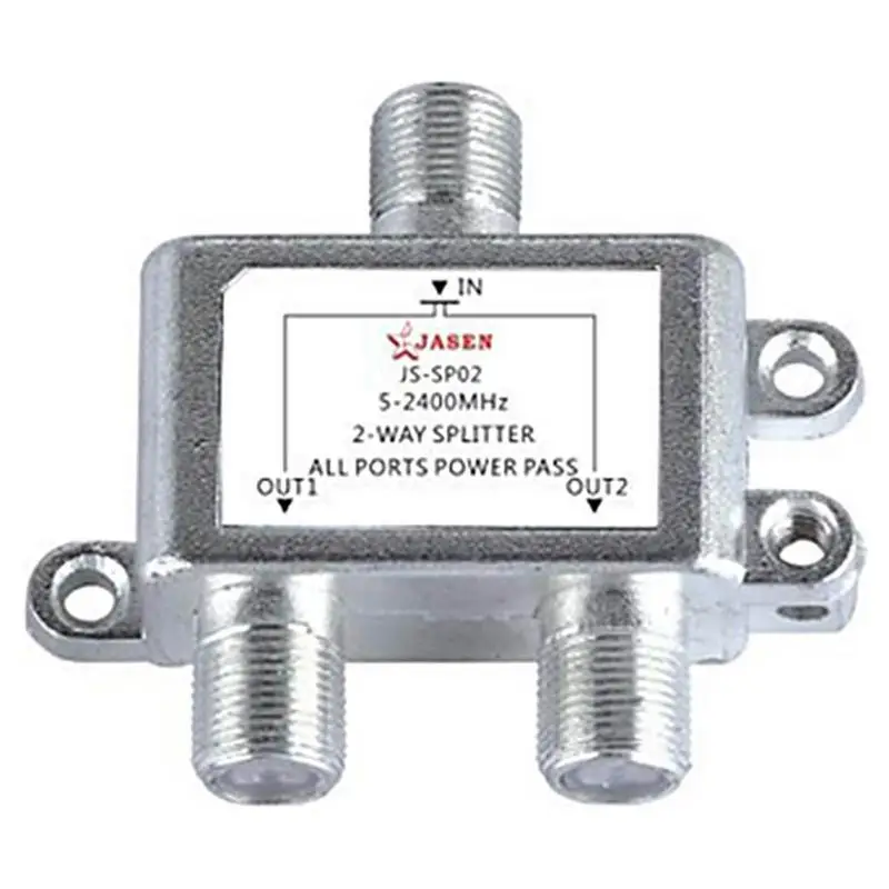 Conmutador de 2 vías para TV, conmutador de señal satélite en 1, doble puerto de TV, Cable de combinadores, Sat, Coaxial, diplexor, combinador