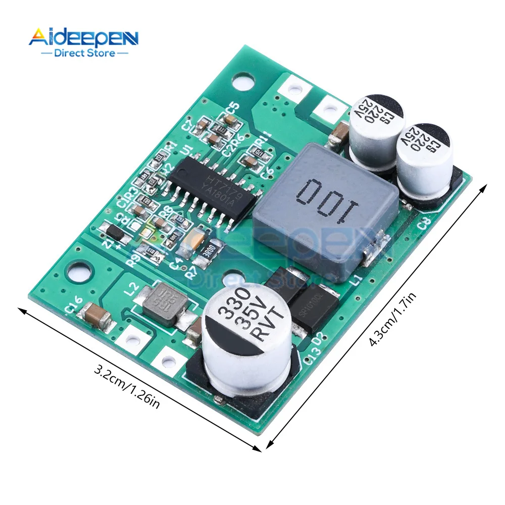 DC-DC Adjustable Boost Module 2A Boost Plate Step Up Module 7-20V to 24V High-power Multifunctional Power Module For Computer