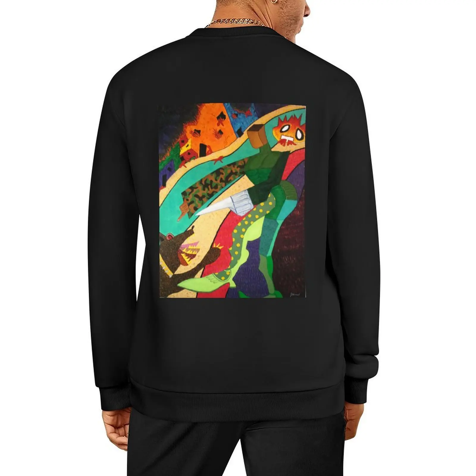 

Biting Terror Pullover men's winter sweater men wear clothes for men mens designer clothes pullover