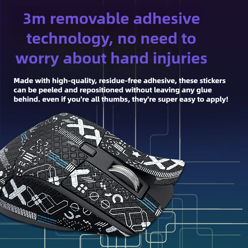 

Full Coverage Mouse Anti-Slip Sticker for Logitech MX Master 3S - Sweat Proof Skin with 3M Adhesive & Easy Install