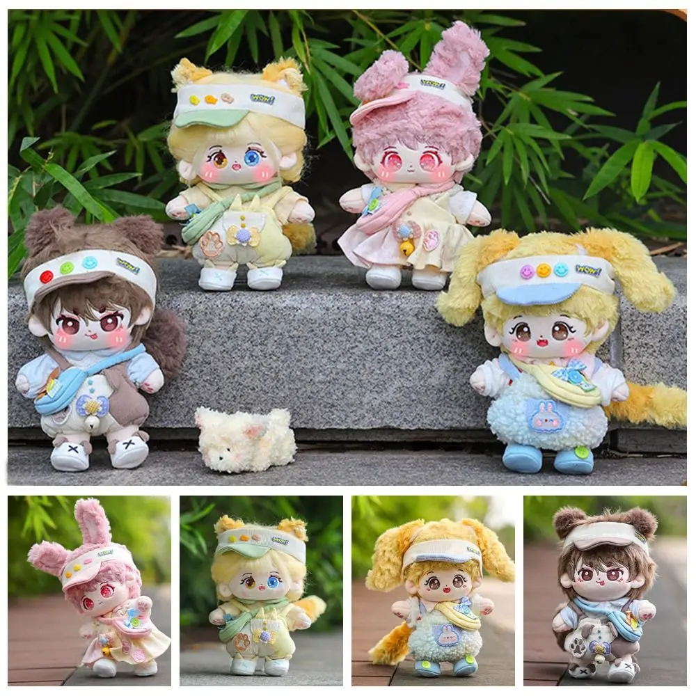 20CM Doll Clothes Doll Accessories Replacement Outfit Miniature Dress Suit Playing House Multicolor Doll Headwear Dress