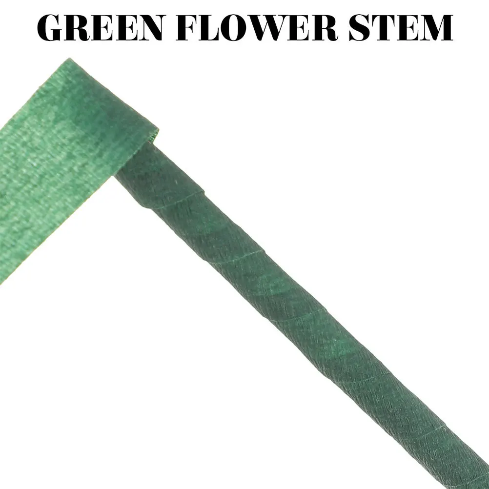

2 Rolls Green Floral Stem Wrapping Tape Flexible Flower Tape for DIY Bouquet Stem Wrap Floral Arrangement Tool