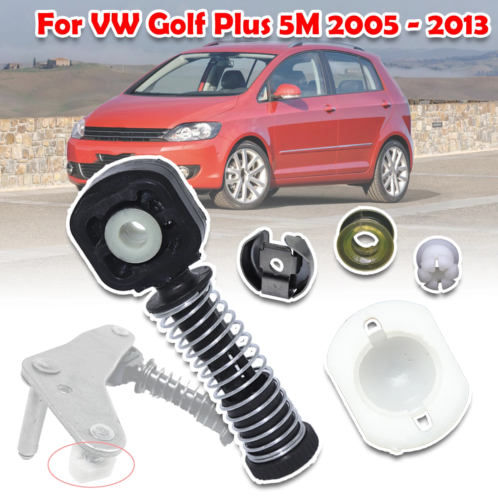 

For VW Golf Plus 5M Gear Selector Lever Mechanism Sliding Shoe Bushing Shift Rod Linkage Clip ManualTransmission Rivet 2005-2013