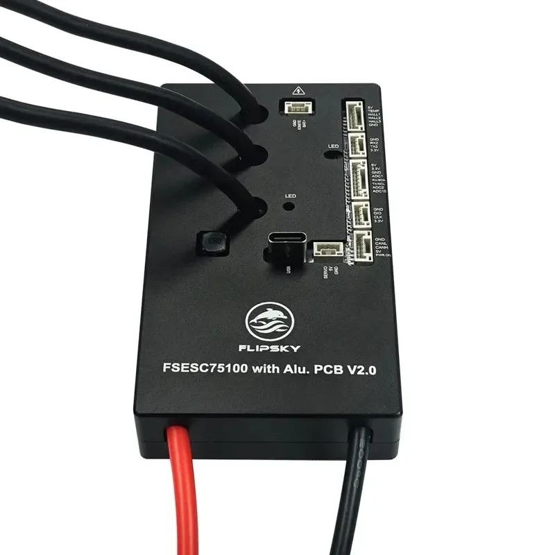 Flipsky FSESC 75100 V2.0 With Aluminum PCB 75V ESC Speed Controller With Key Switch Based on VESC for Electric Scooter Ebike - view 5