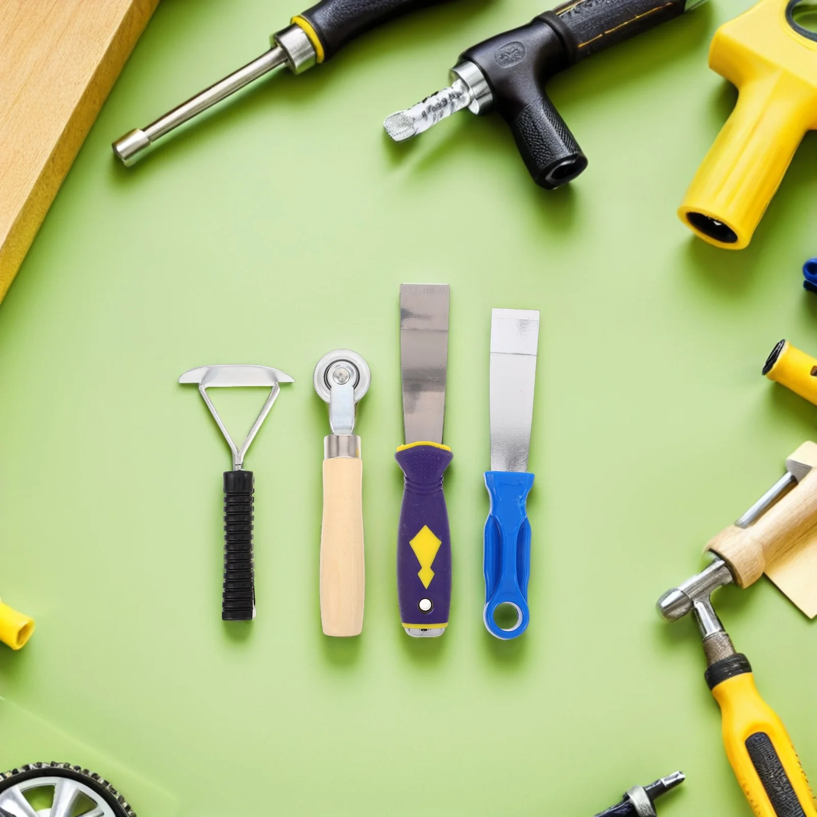 

1Set Tire Repair Tools Tire Buffer Patch Prep Tool Putty Scraper Balance Weight Remover Vulcanizing Roller Car Motorcycle