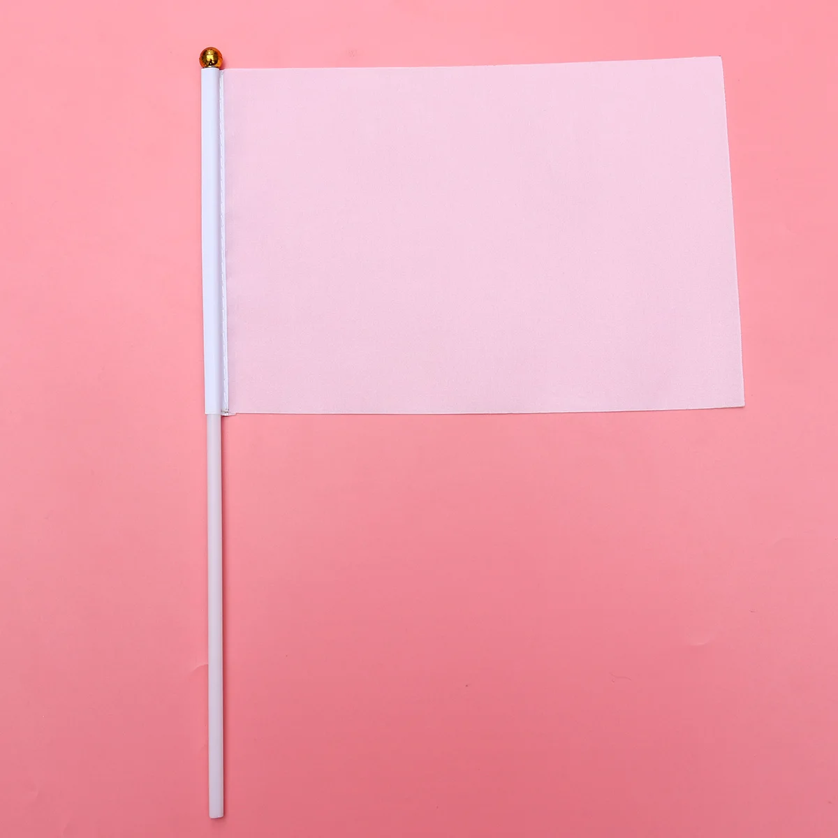 

24pcs White Hand Crank Flags Durable Racing Banner Suitable Size Flagpoles Easy Assemble Car Fans Football Supporters Events