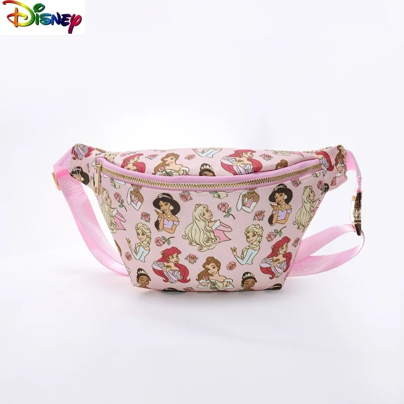 

Disney Fashion High Quality Waterproof Cartoon Mickey Cross Chest Bag Student Multi functional Sports Storage Waist Bag