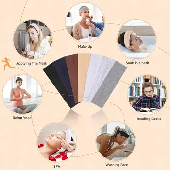 pezzi/lotto fasce per capelli sportive estive da yoga per donne semplici regolabili da uomo che corrono, elastiche per assorbire il sudore, fascia solida 8 best sales accessori per capelli con fascia - №2