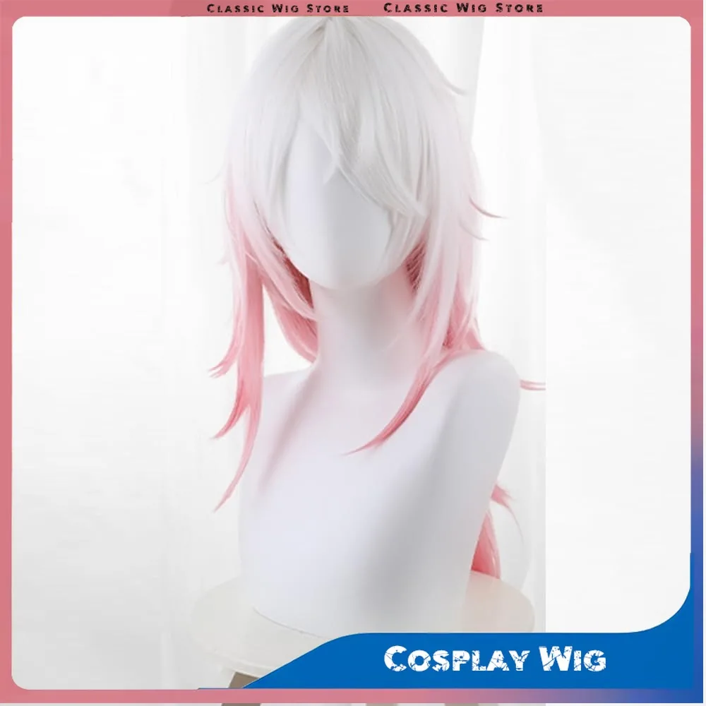 

Игровой персонаж Identity V Qilin Merchant Wu Chang Mr. Xie Косплей Парик Белый градиент Красные волосы Термостойкое волокно Парик Кепка