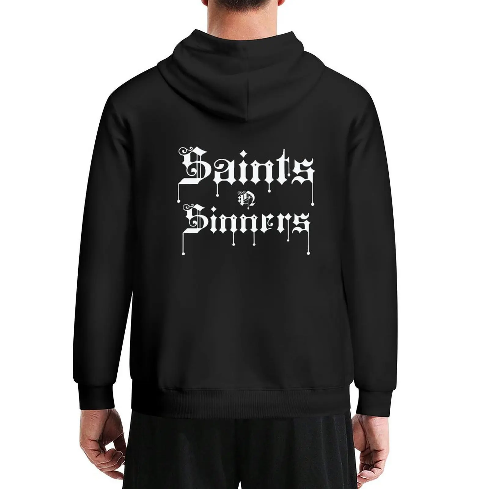Saints n Sinners Tattoo Design Hoodie men's clothing men's clothes men's autumn clothes sweat-shirt tracksuits