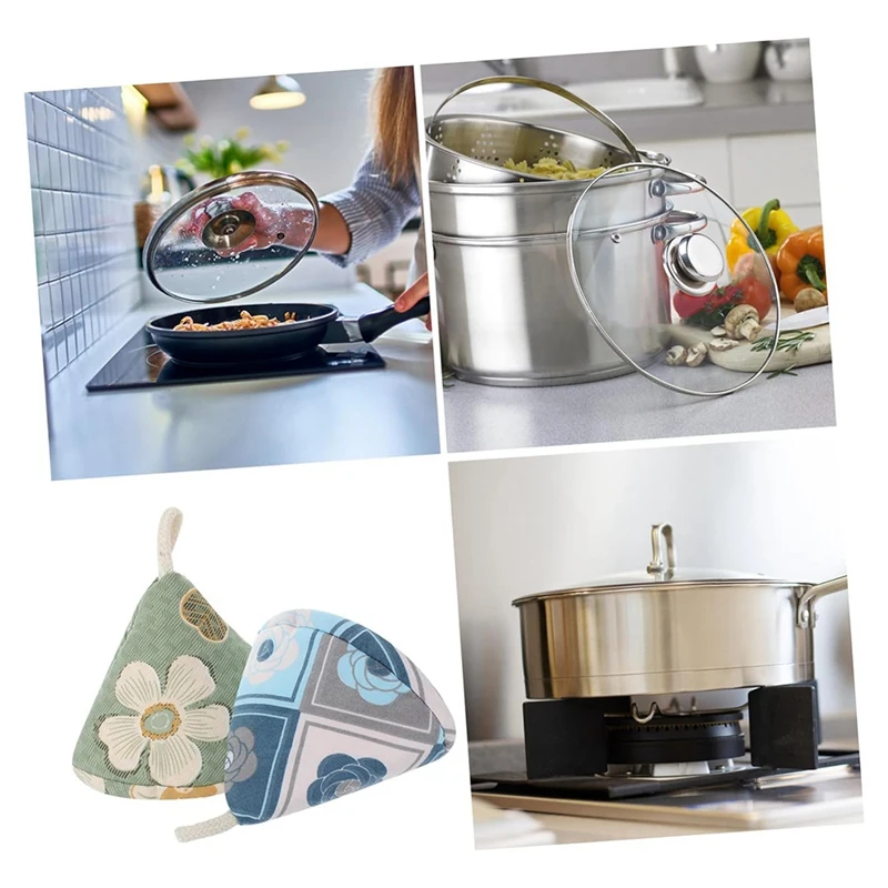 Pot Lid Cap Triangular Pot Cap Heat Insulation Pot Handle Cover Pot Ear Cover Heat Insulation Cover