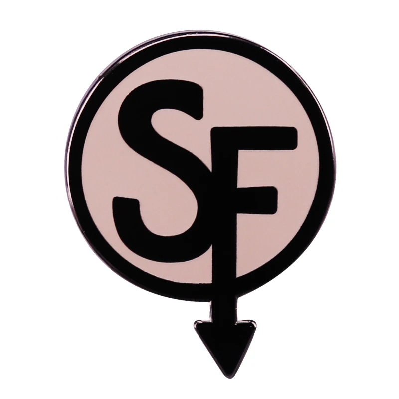 Hot Adventure Game Sally Face Logo Hard Enamel Pin Badge Jewelry