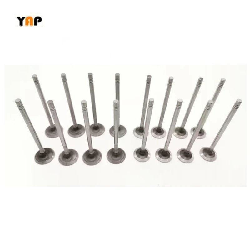 

16 PCS Intake and exhaust valve Fit For NISSAN JUKE PULSAR Qashqai J11 F15 C13 HRA2DDT 1.2L 13201-00Q0M 13202-00Q0N 2013-2022