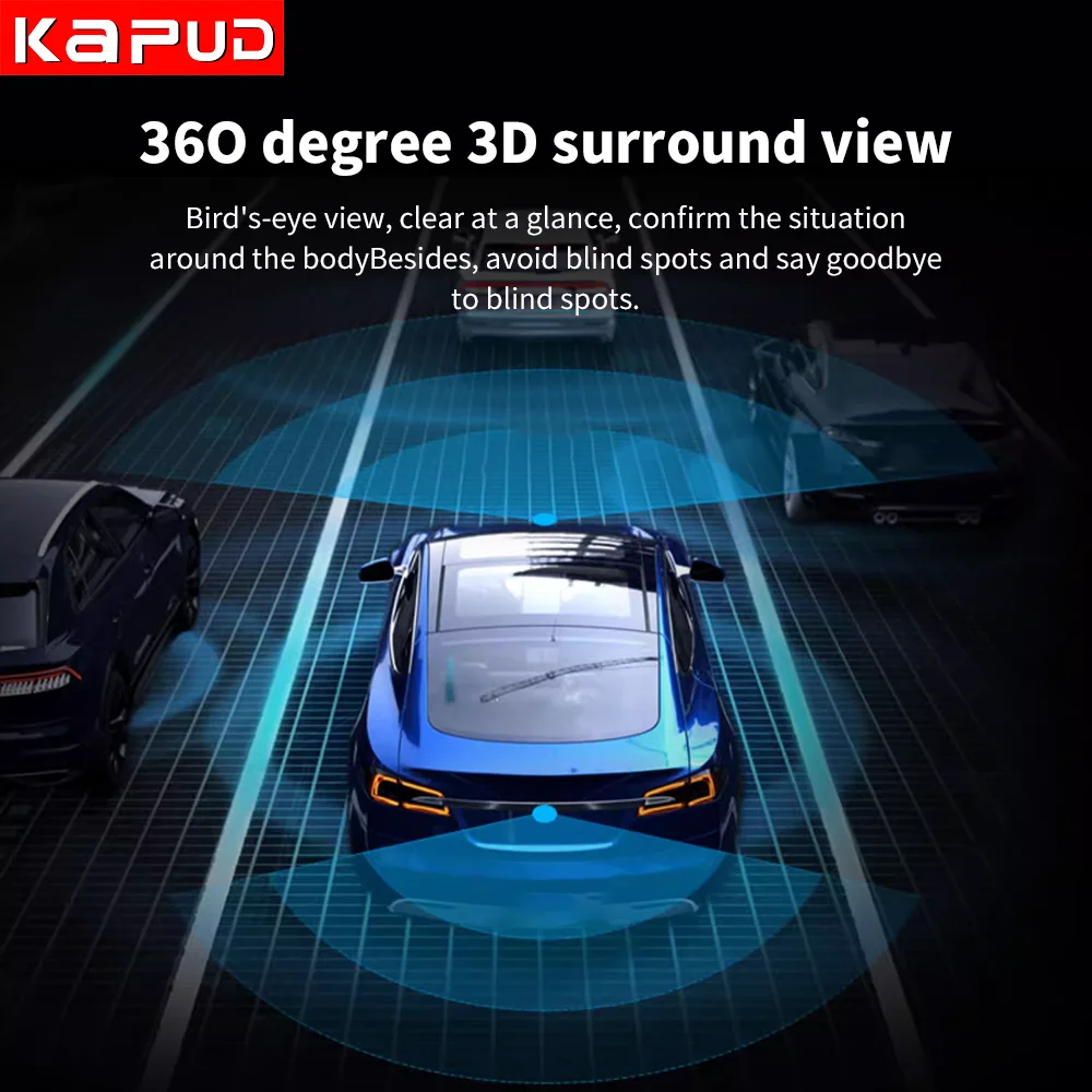 Kapud 7'' Android 14 Car Multimedia Radio Player 360 Camera For Seat Ibiza 6j 2009 2010 2011 2012 CarPlay AUTO SWC Navigation