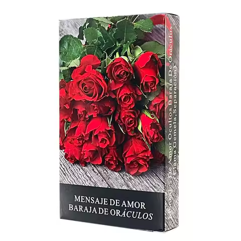 12x7cm Spanish Love Message Oracle Cards Tarot Deck Keywords Oraculo Fortune Telling