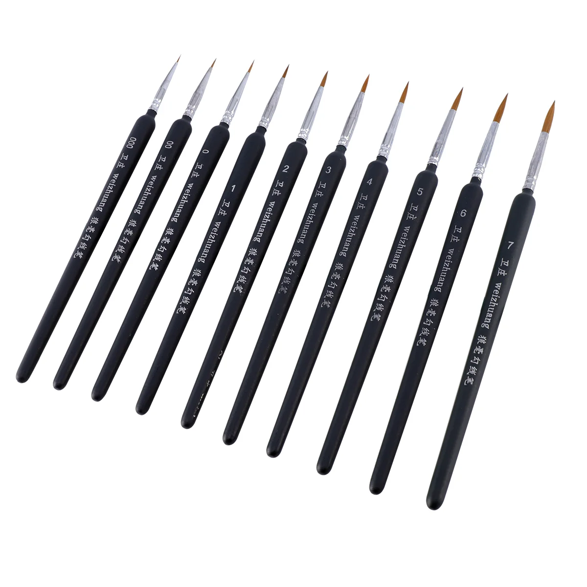 

10 Pcs Very Fine Drawing Pen Paint Brushes Watercolor Pens Liner Oil Metal Detailing Painting Tools Child