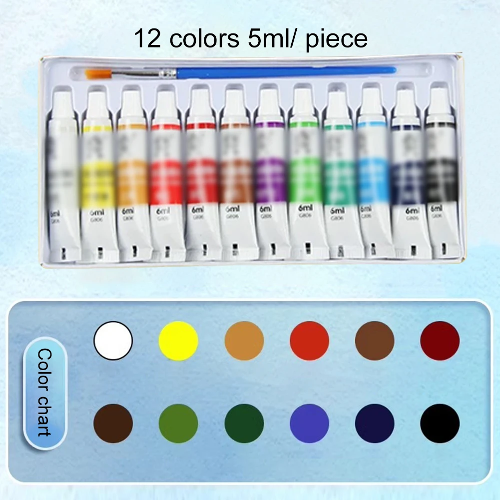 Travel Paint Palette Pocket Artist Watercolor Set with Clip Portable Watercolor Set Wooden Grid Paint Box Gift for Kids