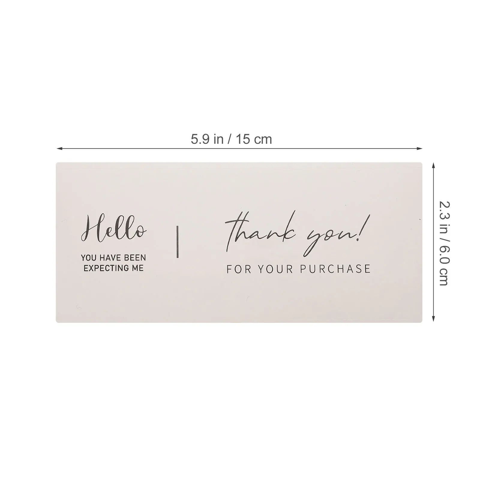 50pcs Gift Box Sealing Stickers Adhesive Coated Paper Packaging Supplies Rectangular Labels Stable Adhesion