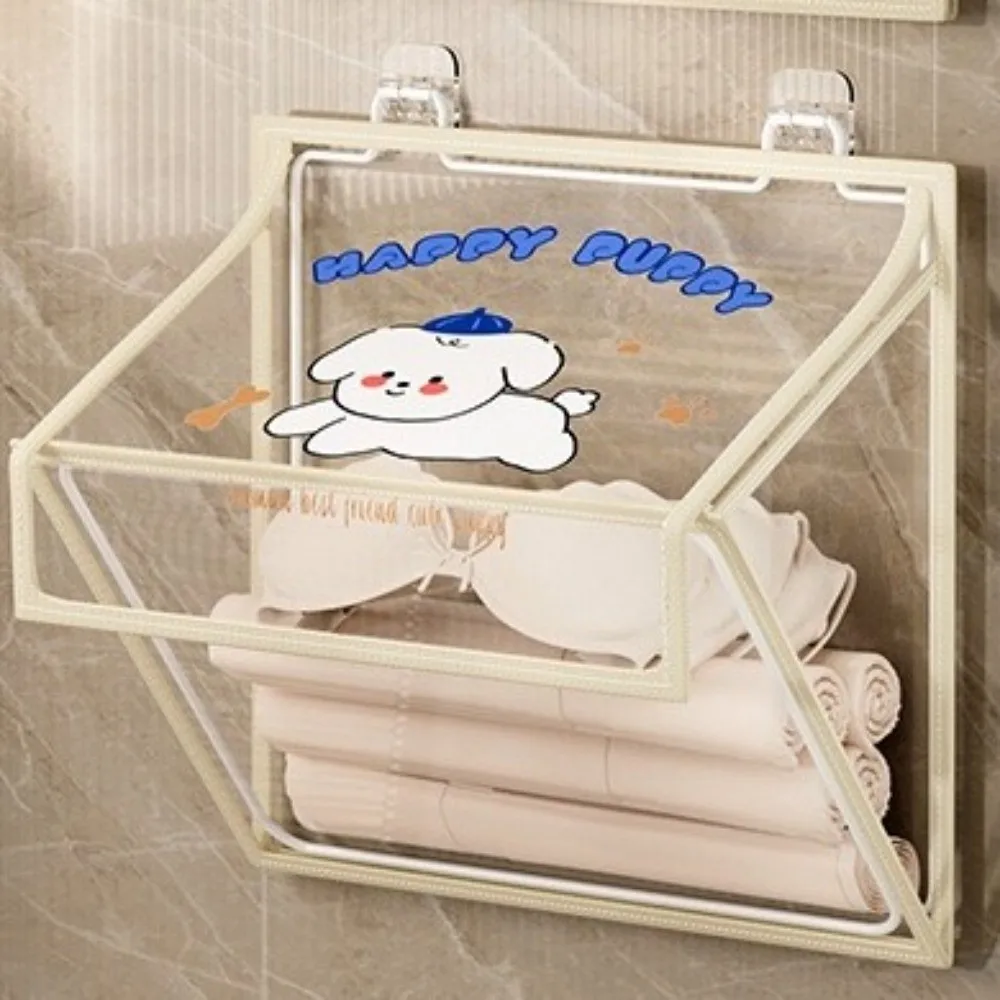 

Portable Waterproof Bathroom Storage Bag Moisture-proof Transparent Clothes Change Bag Plastic Folding Folding Storage Bag Home