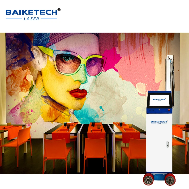 TH-GW16【FOB】Water-based Ink High Resolution Wall Printing Machine on Walls Windows Boards Doors