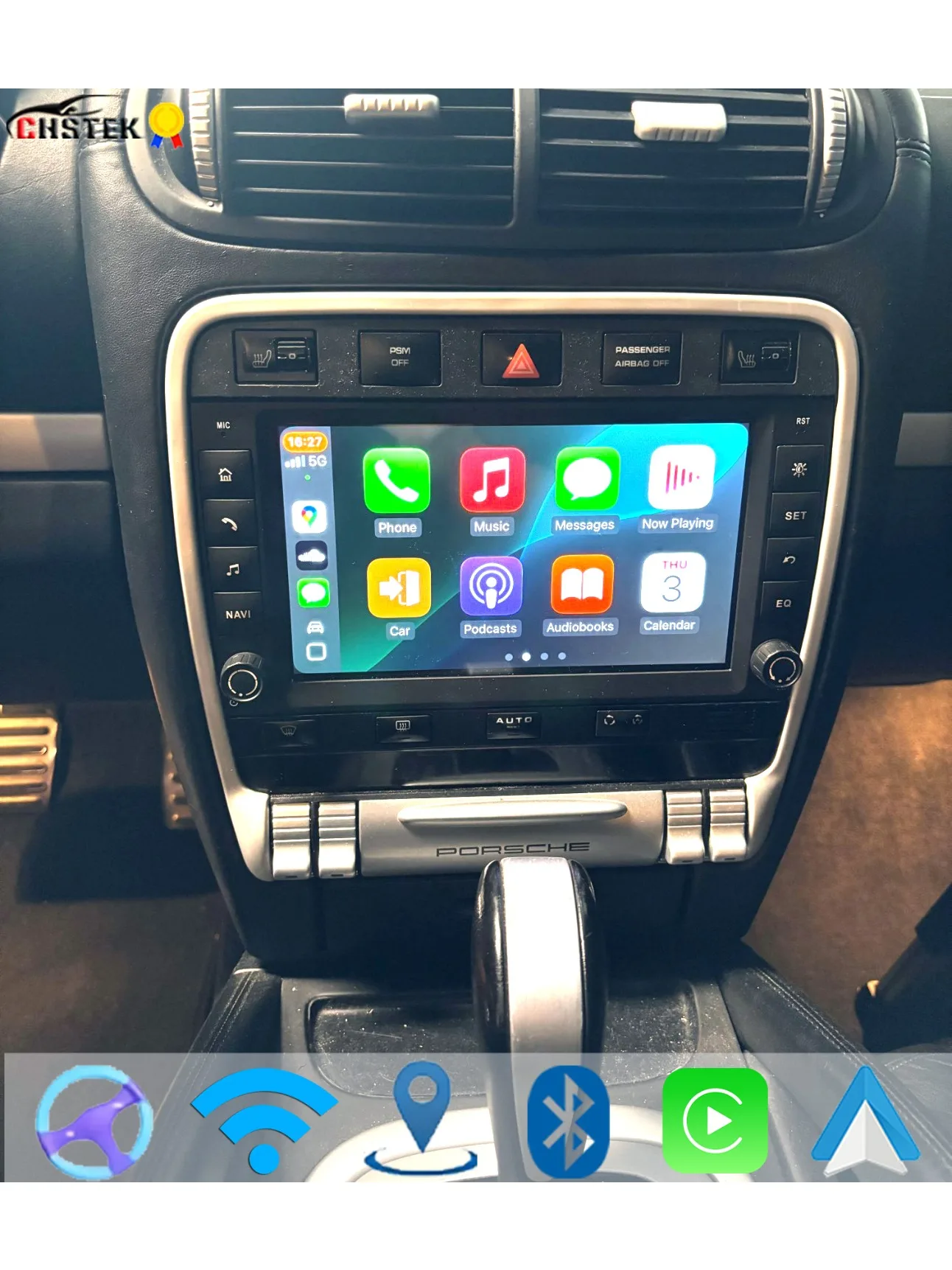 Für Porsche Cayenne 9 PA 957 955 2002-2010 Auto Radio Stereo Android 13 Carplay Navigation WIFI 4G RDS multimedia Player CHSTEK