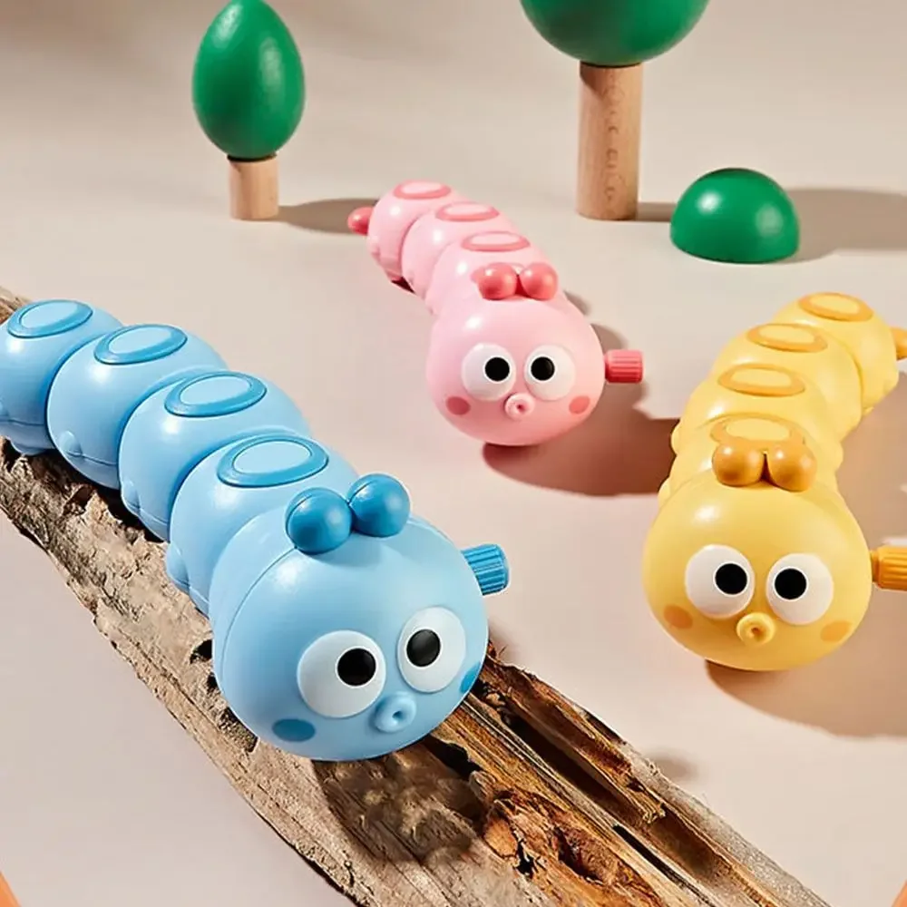 Kids Wind Up Toys Toddler Cartoon Caterpillar and Fish Swing Crawl Toy Children Family Gathering Parent Child Interactive Toys