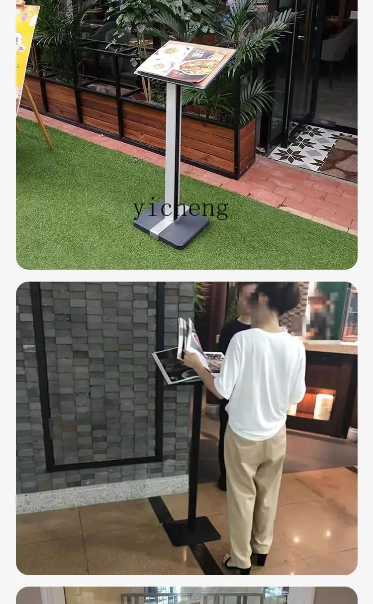 TQQ قائمة الوجه مطعم وصفة أوراق فضفاضة وصفة رف قسم المبيعات عقد كشك معلومات رف الدعاية #3