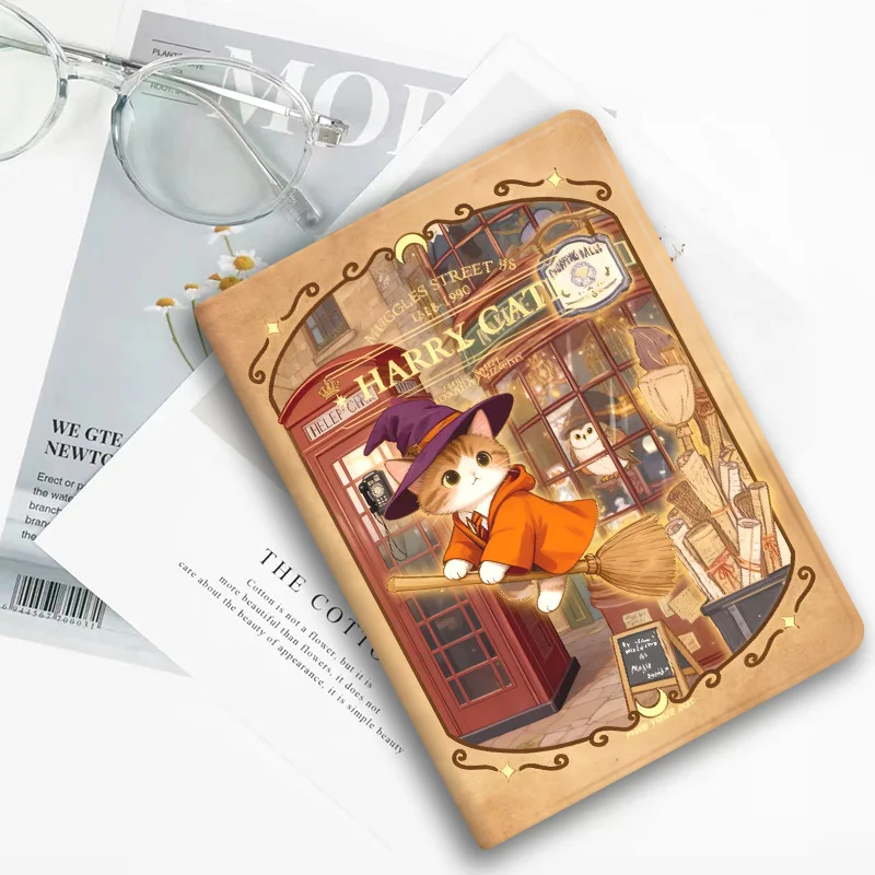 Magic Cat Book-style Case for Xiaomi Pad 8 7 Pro 11.2in Tablet Case Mipad 5 6S Pro 12.4 7S Pro 12.5 Mipad 6max 7Ultra 14in Cover