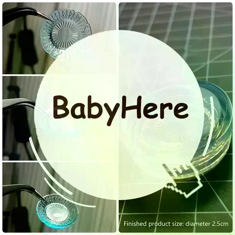 

1/6 Miniature Dollhouse Play Food Kitchen for Doll Accessories Dinnerware Silicone Mould UV Glue Dropping Turnover Mold