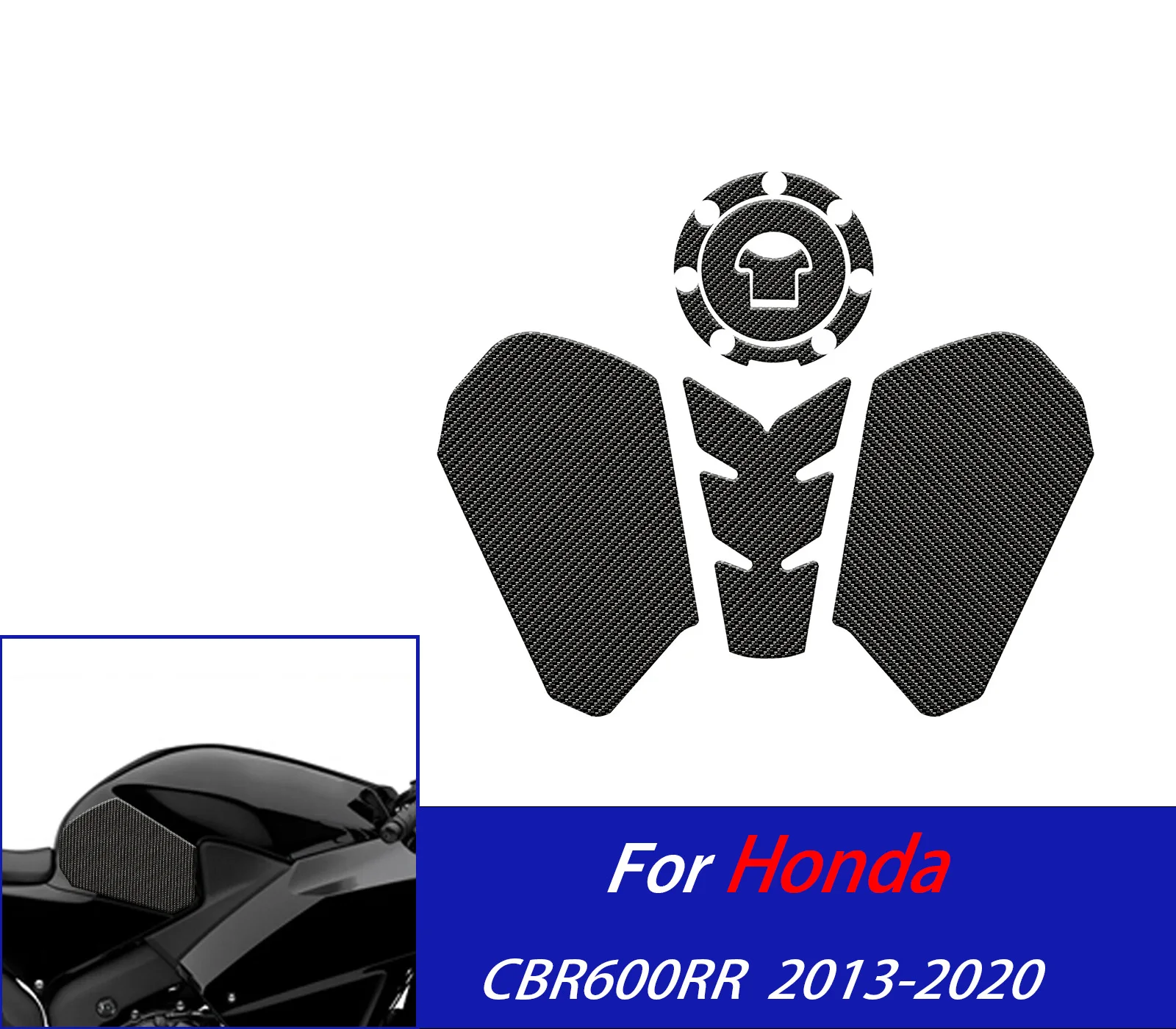

For CBR600RR Anti Slip Fuel Tank Stickers Gas Cap Oil Protect Pad For Honda CBR 600RR 2013-2020 CBR600 RR Motorcycle Accessories