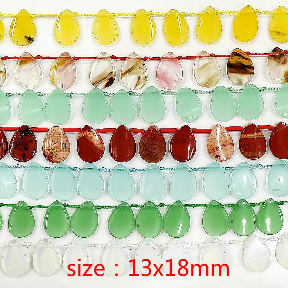 Natural Original Stone Agates Beaded Charms Women Jewelry Making Drop-shaped Loose Beads for DIY Bracelet Necklace Accessories