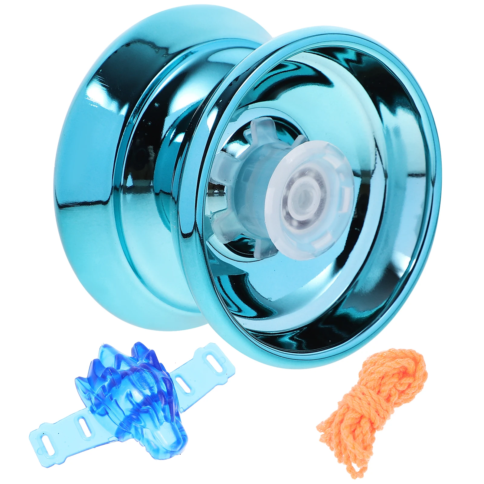 

Beginner Yoyo Balls Metal Alloy Blue Color Fixed Shaft Mini Size Yo-yo Toy for Kids Outdoor Fun Educational String Ball Play