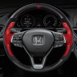 Custom DIY Car Steering Wheel Cover 100% Fit For Honda Accord 10 2018 2019 Insight 2019 Auto Interior Accessories Steering Wrap