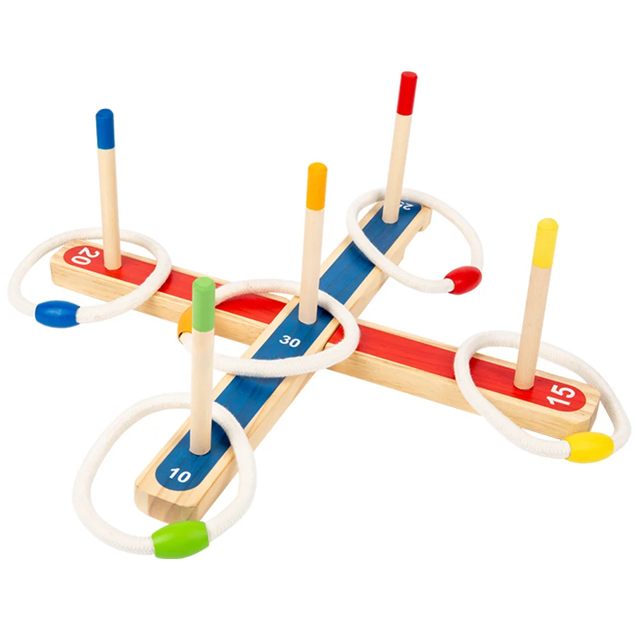 

2025 New Montessori Educational Puzzle Games Ring Matching Color Ring-Toss Enjoying Party Time Toys for Kids Boys Girls