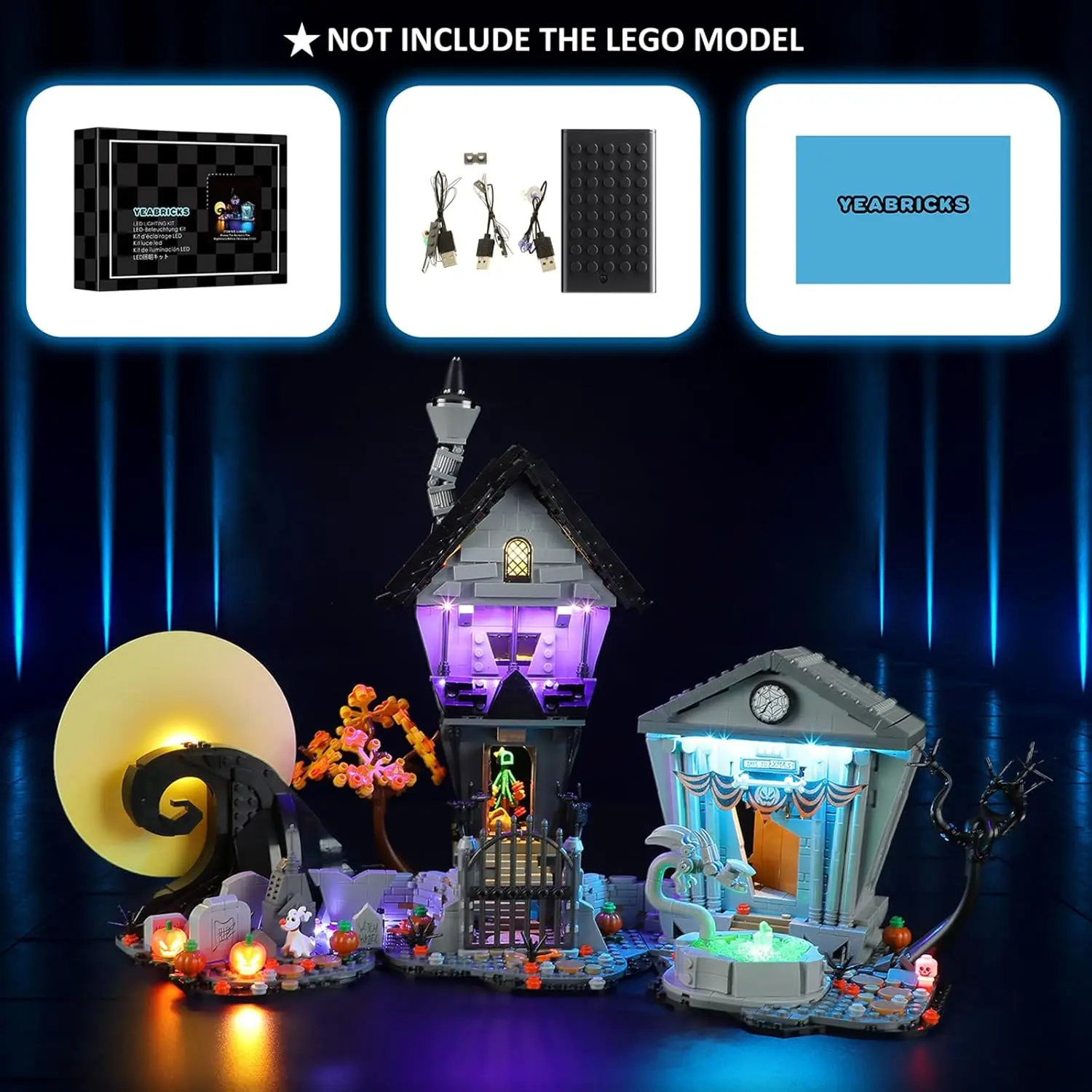 HPROSPER LED Light (No Model) For LEGO 21351 Disney Tim Burton\'s The Nightmare Before Christmas Building Blocks With Battery box