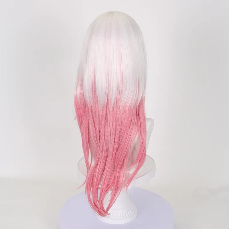 La cinquième âme du parapluie le parapluie Oriental Kirin noir poudre blanche cheveux longs Cosplay perruque