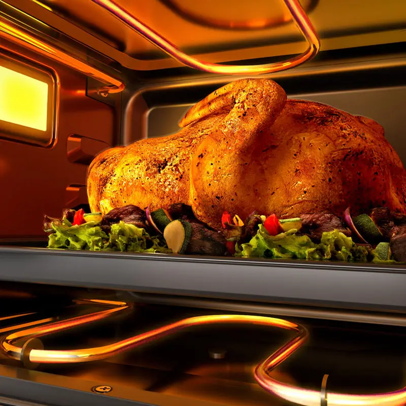 Smart Home Steam Oven Multifunctional Baking 2-in-1 Gold Large Capacity 28 Liters Steam and Bake All-in-One Machine new