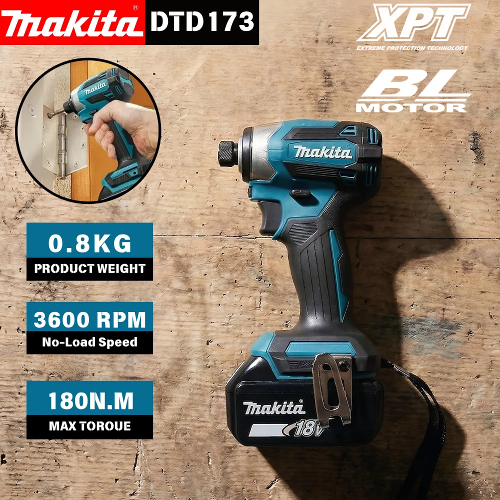 makita-18v-dtd173-brushless-drill-power-tool-multicolor-home-improvement-diy-180nm-electric-wood-bolt-t-mode
