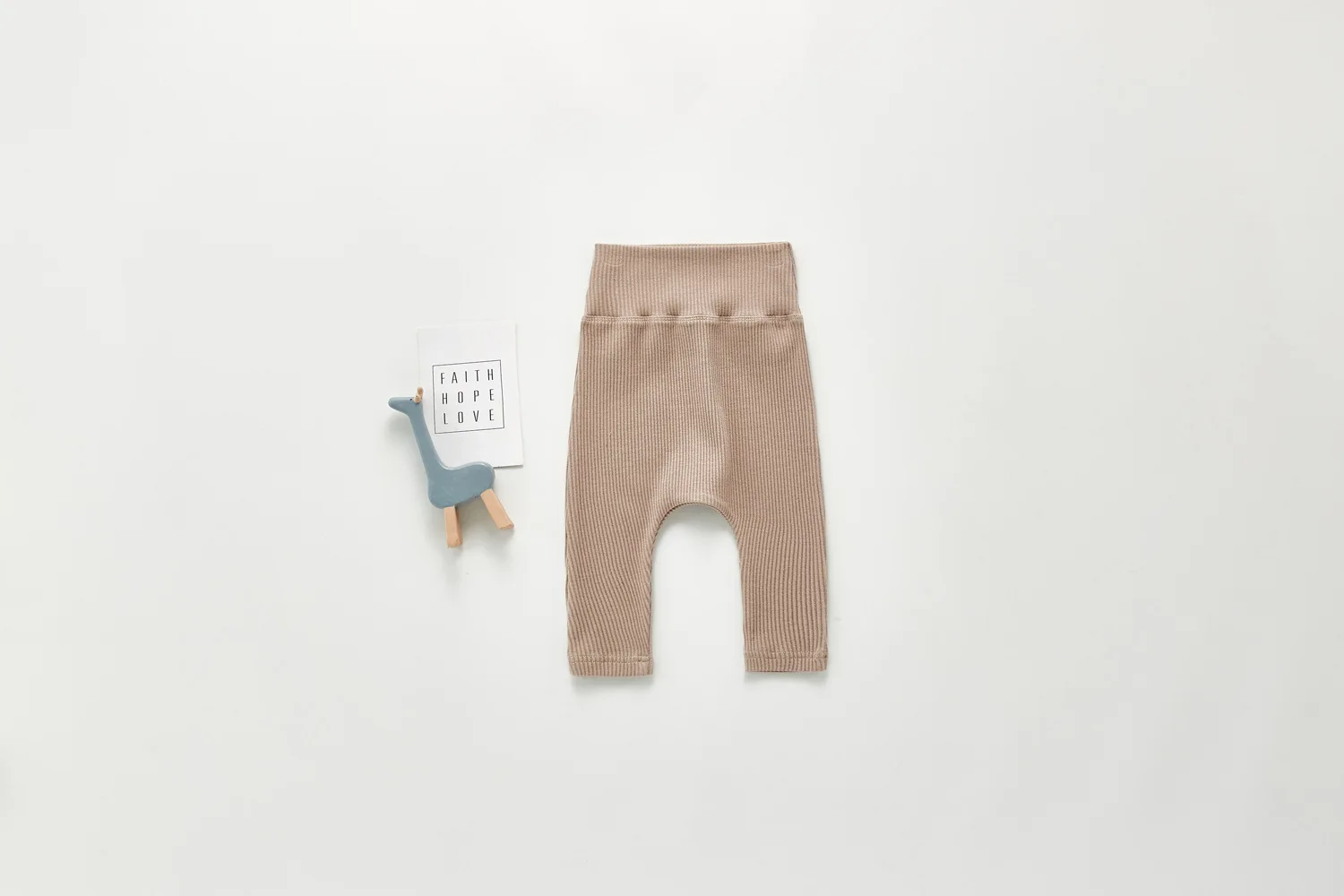 Frühling Und Herbst Neugeborenen Baby Jungen Und Mädchen Baumwolle Einfarbig Hohe Taille Leggings Kinder Mode Baby Kleidung – Detail 5