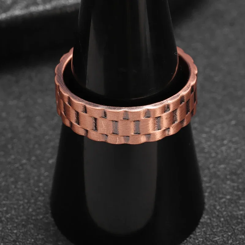 Classic Striped Copper Open Loop Magnetic Energy Treatment Joint Pain Ring Women\\\\\\\'s Men\\\\\\\'s Weight Loss Jewelry